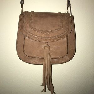 Tan Franco Sarto Saddle cross body